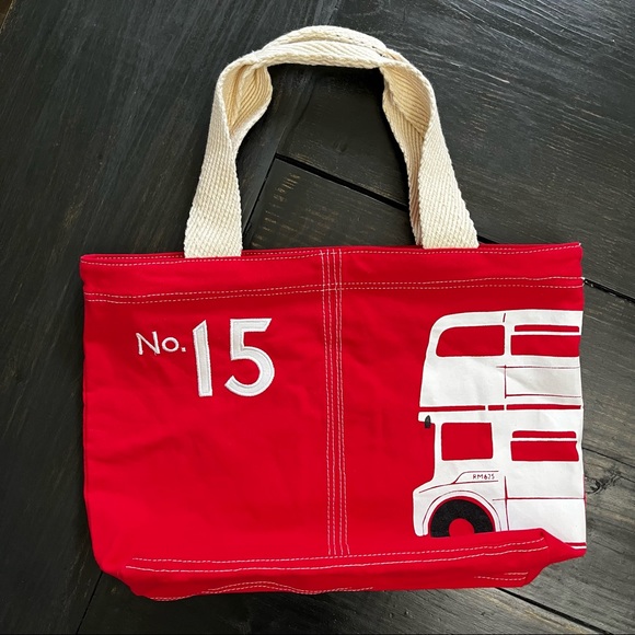 No. 15 Red Bus Tote Bag - Picture 1 of 6
